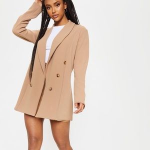 camel oversized blazer